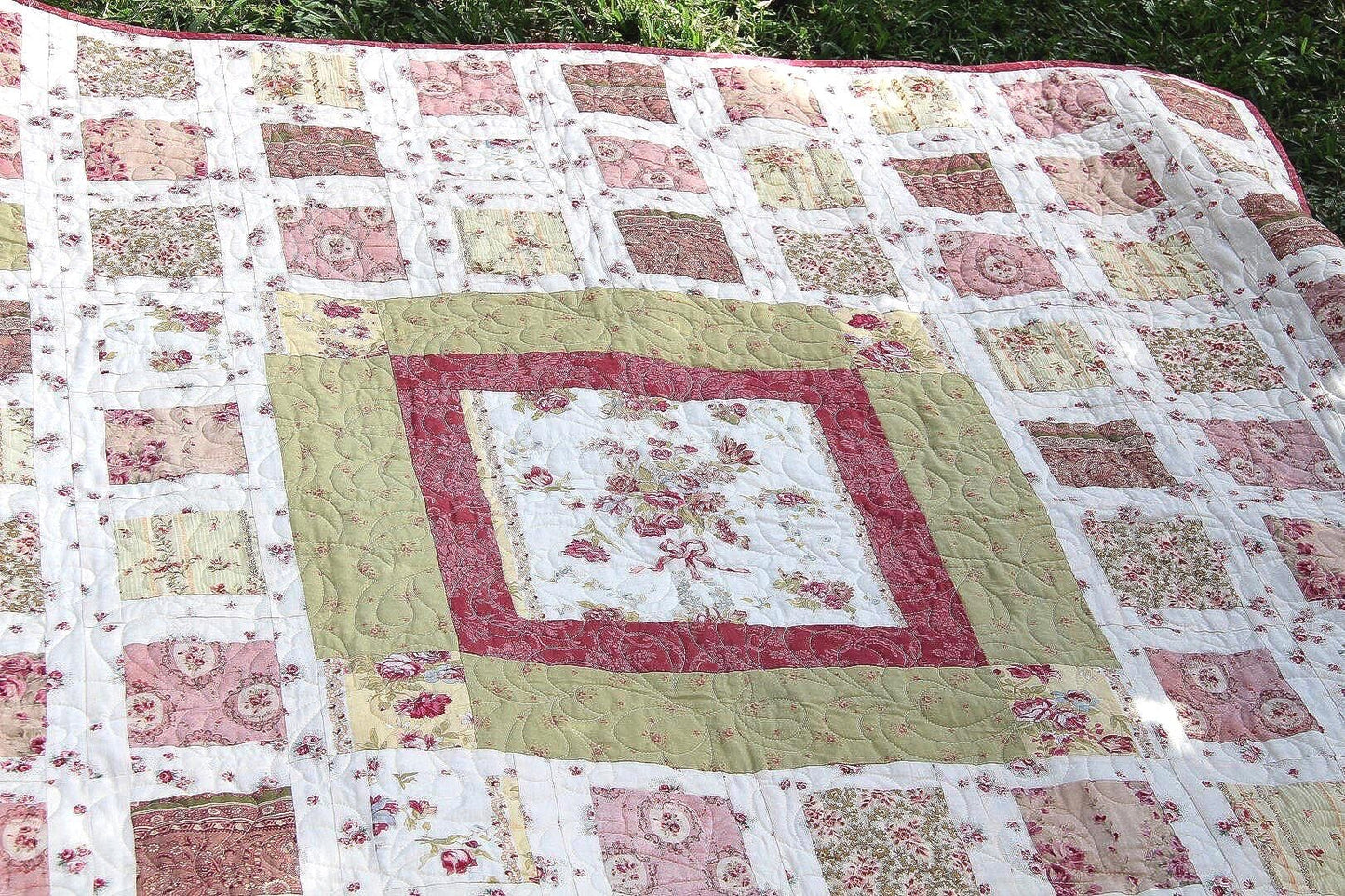 Beginner Quilt Pattern PDF Easy Simple Quilt Pattern for Beginner Medallion Quilt Digital Pattern