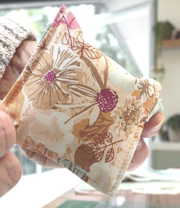 Easy Earbud Pouch Template PDF DIY Fabric AirPods Case Sewing Pattern Beginner Friendly Scrap Fabric Tutorial