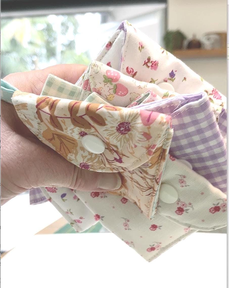 Easy Earbud Pouch Template PDF DIY Fabric AirPods Case Sewing Pattern Beginner Friendly Scrap Fabric Tutorial