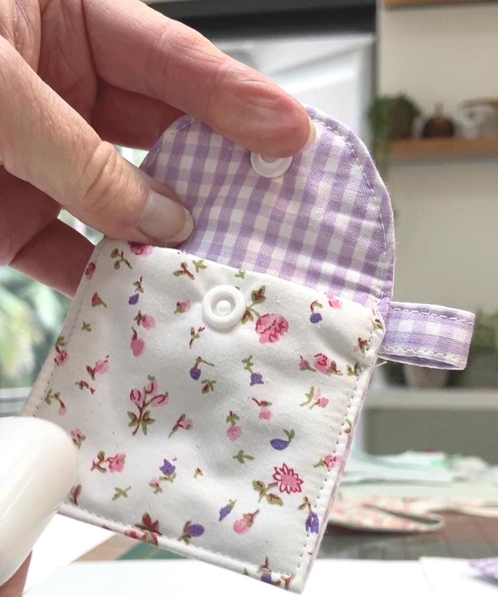 Easy Earbud Pouch Template PDF DIY Fabric AirPods Case Sewing Pattern Beginner Friendly Scrap Fabric Tutorial