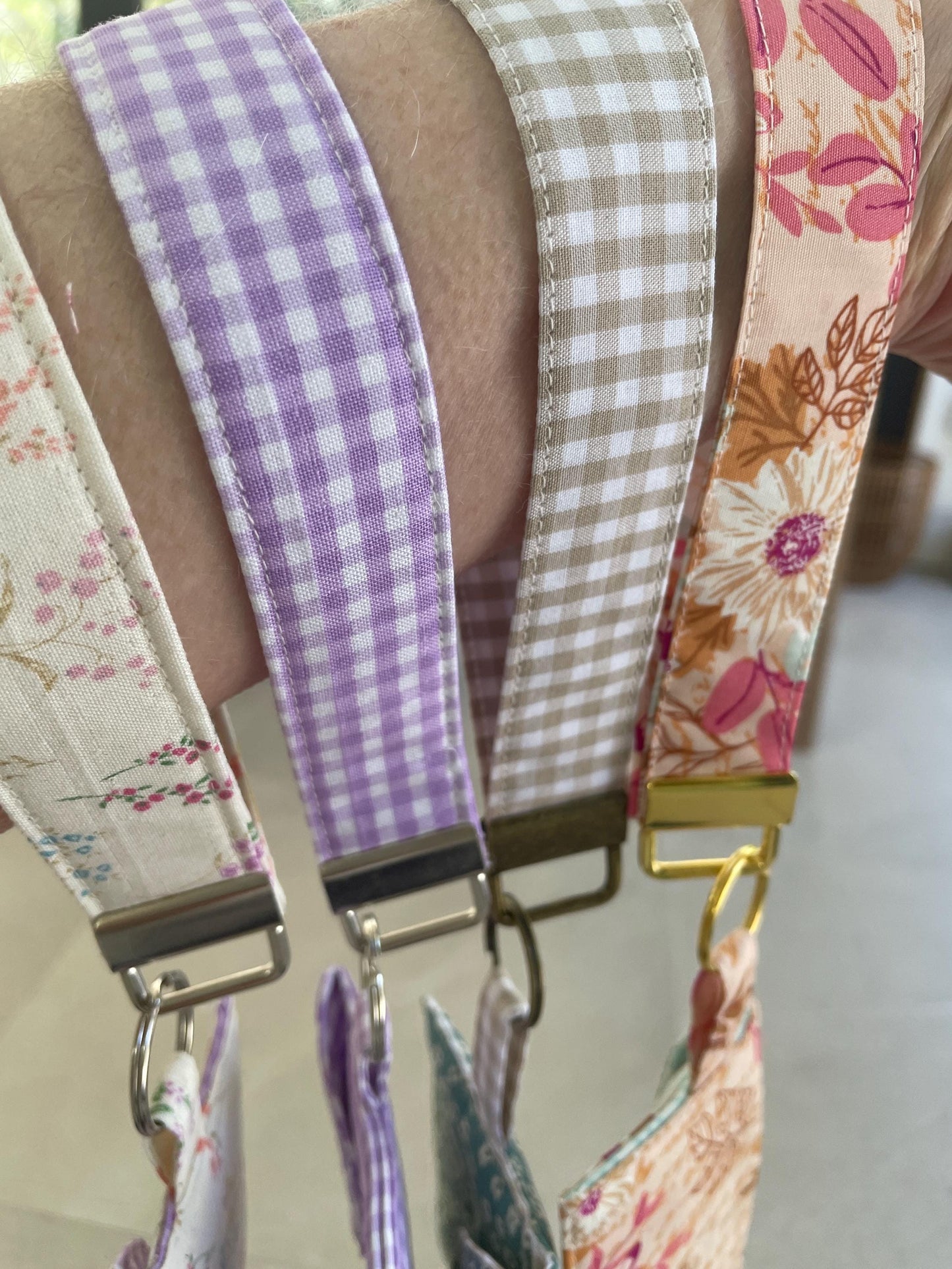 DIY Fabric Wristlet Sewing Pattern PDF Key Fob Beginner Friendly Scrap Fabric Tutorial