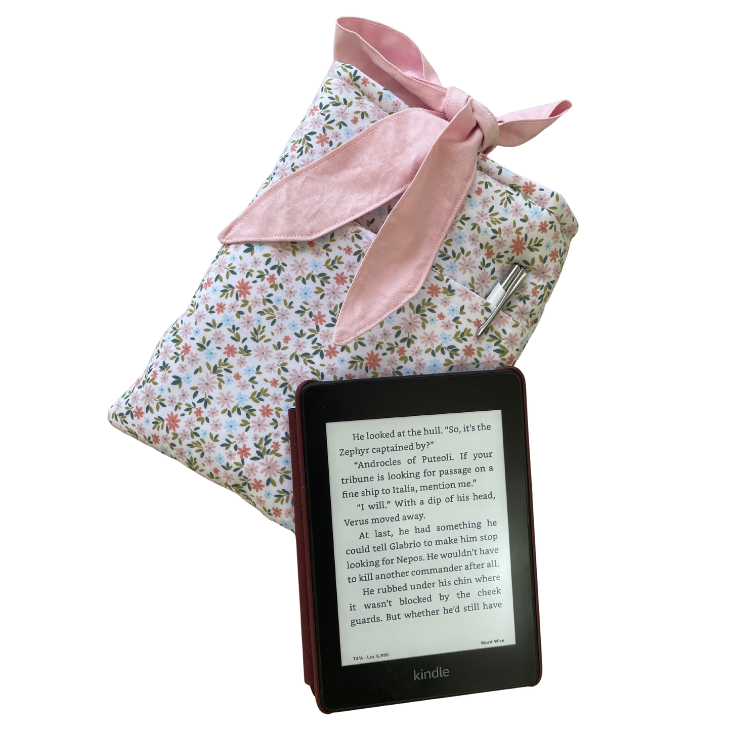 Pocket Book Sleeve Country Garden Pink