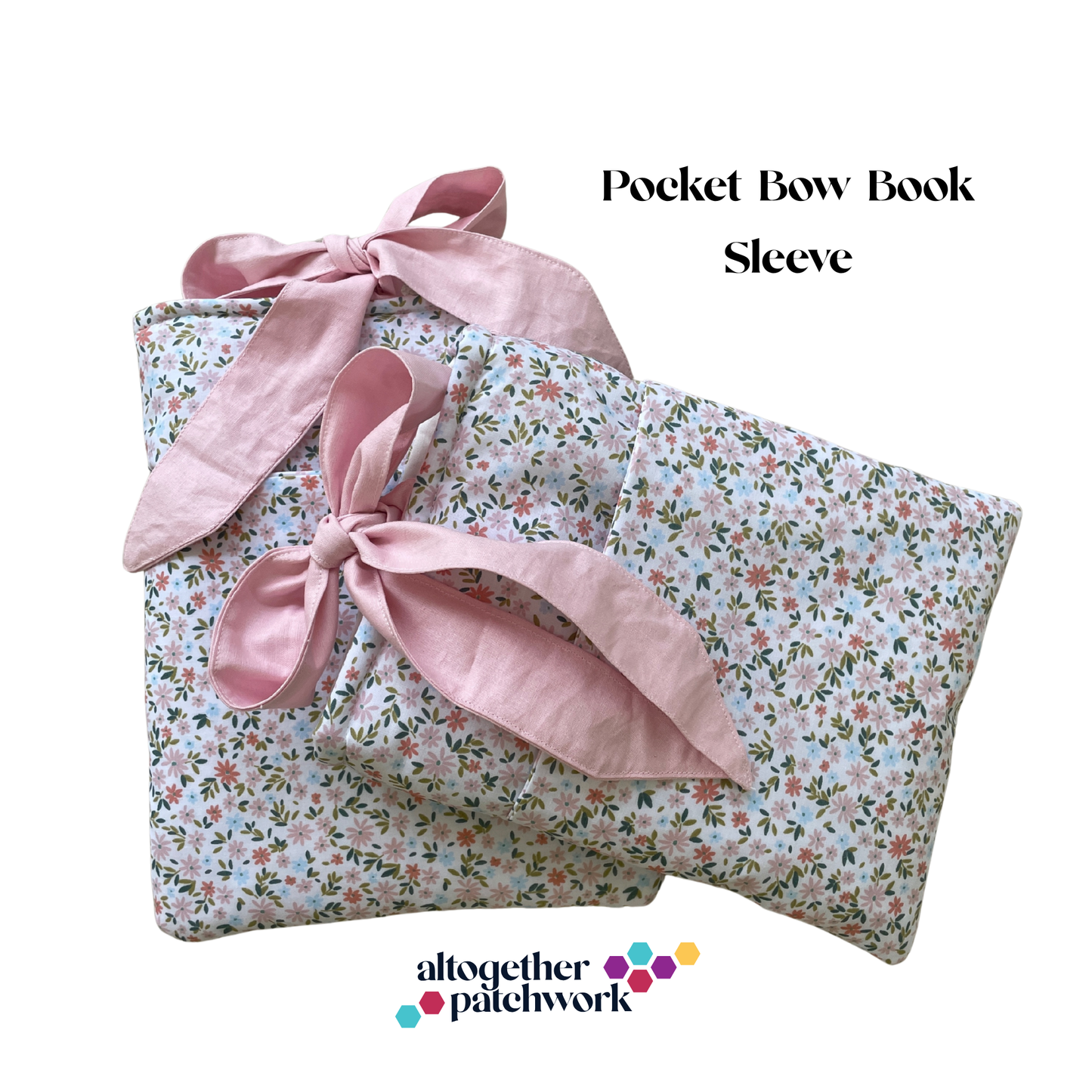 Pocket Book Sleeve Country Garden Pink