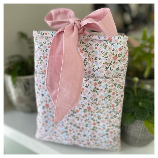 Pocket Book Sleeve Country Garden Pink