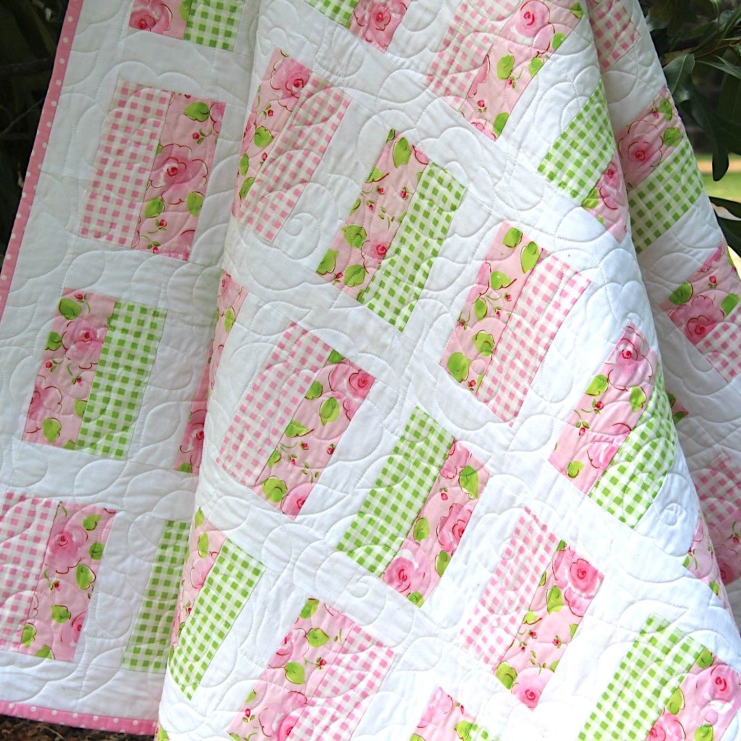Easy Quilt Pattern PDF ONLY Simple Chic Quilt Beginner Pattern for Baby  Lap Throw and Bed Quilts.