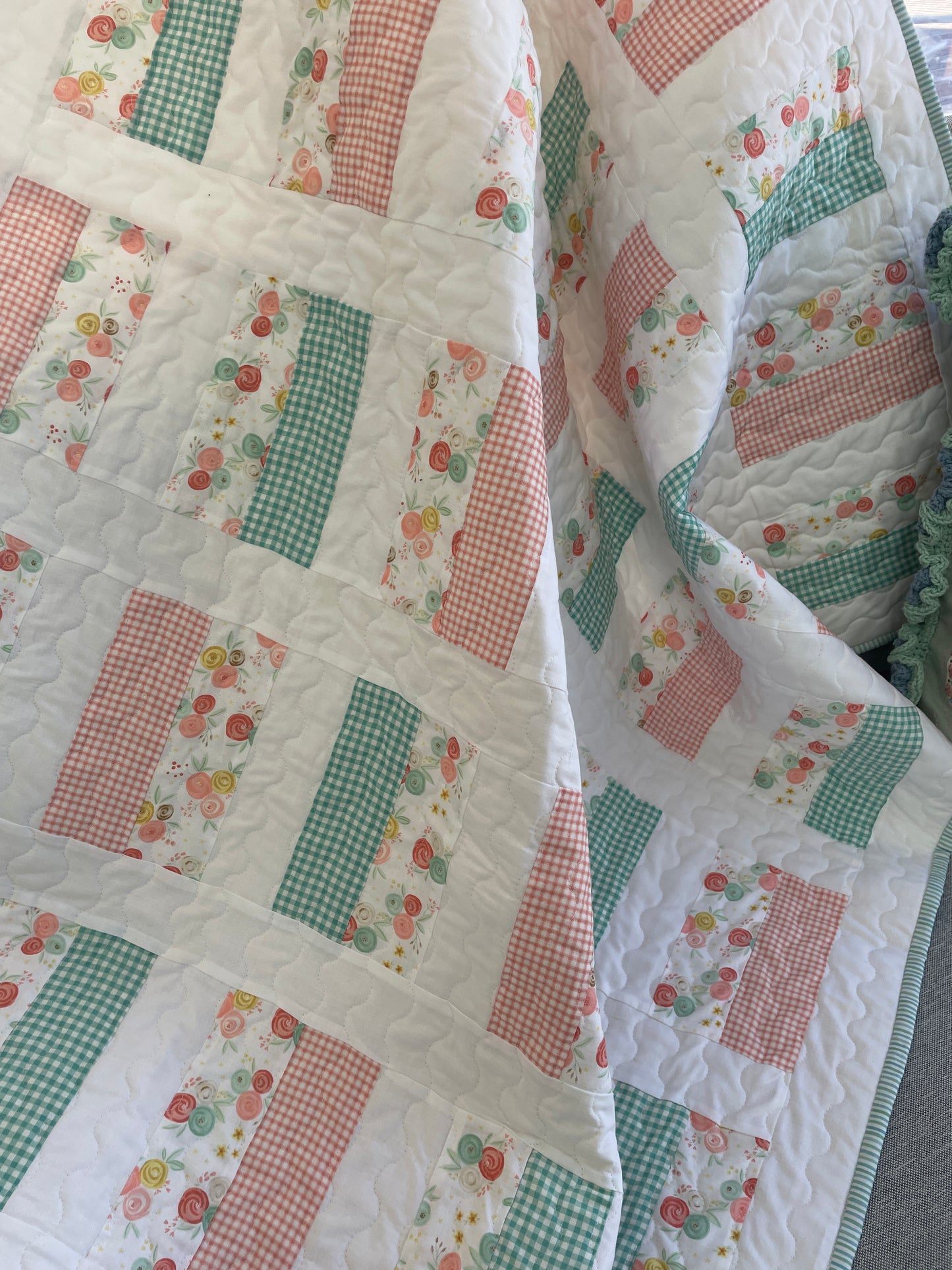 Simple Chic Quilt - Handmade Baby Quilt