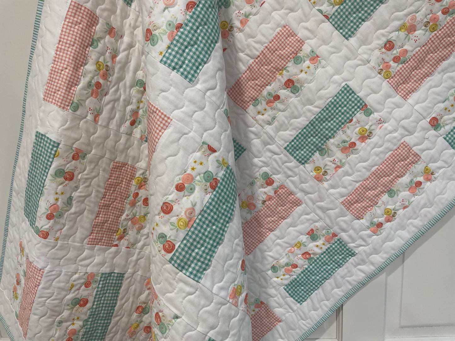 Simple Chic Quilt - Handmade Baby Quilt