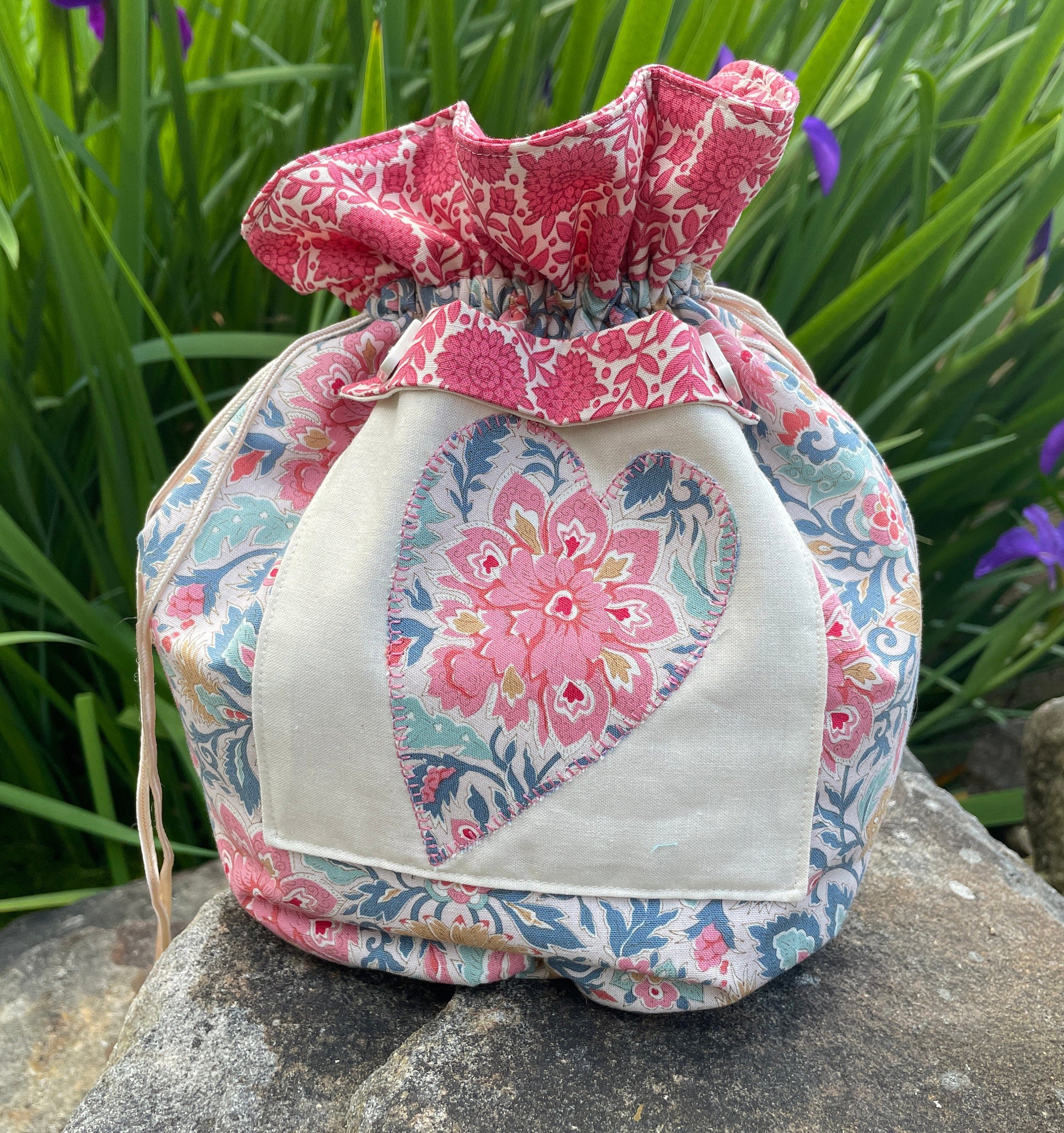 Drawstring Bag Pattern|Sewing Bag|Draw String Bag PDF|PDF Pattern|Girls Bag|Project Bag|Tilda Windy days|Tilda Bag Pattern|Tilda Fabric|