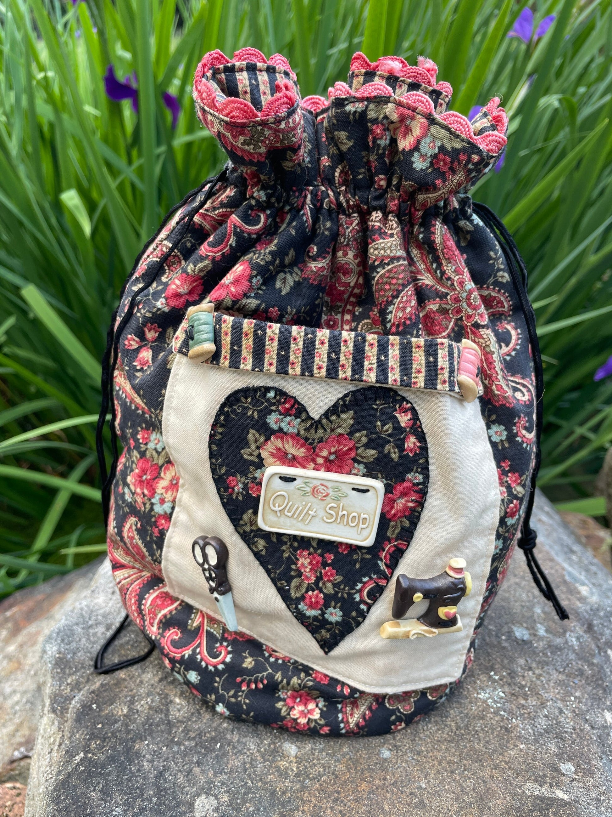 Drawstring Bag Pattern|Sewing Bag|Draw String Bag PDF|PDF Pattern|Girls Bag|Project Bag|Tilda Windy days|Tilda Bag Pattern|Tilda Fabric|