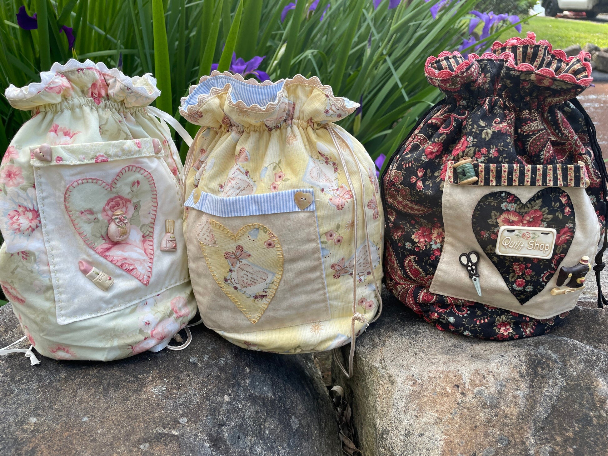 Drawstring Bag Pattern|Sewing Bag|Draw String Bag PDF|PDF Pattern|Girls Bag|Project Bag|Tilda Windy days|Tilda Bag Pattern|Tilda Fabric|
