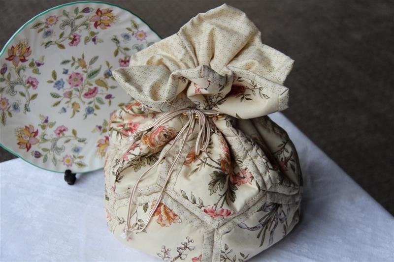 Sewing Hexagon Bag Pattern: Quilt-As-You-Go Project (PDF)