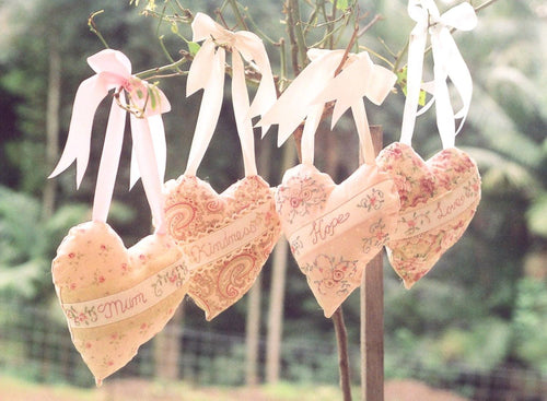 Heart Pattern, PDF pattern for heart sachets, embroidery PDF pattern