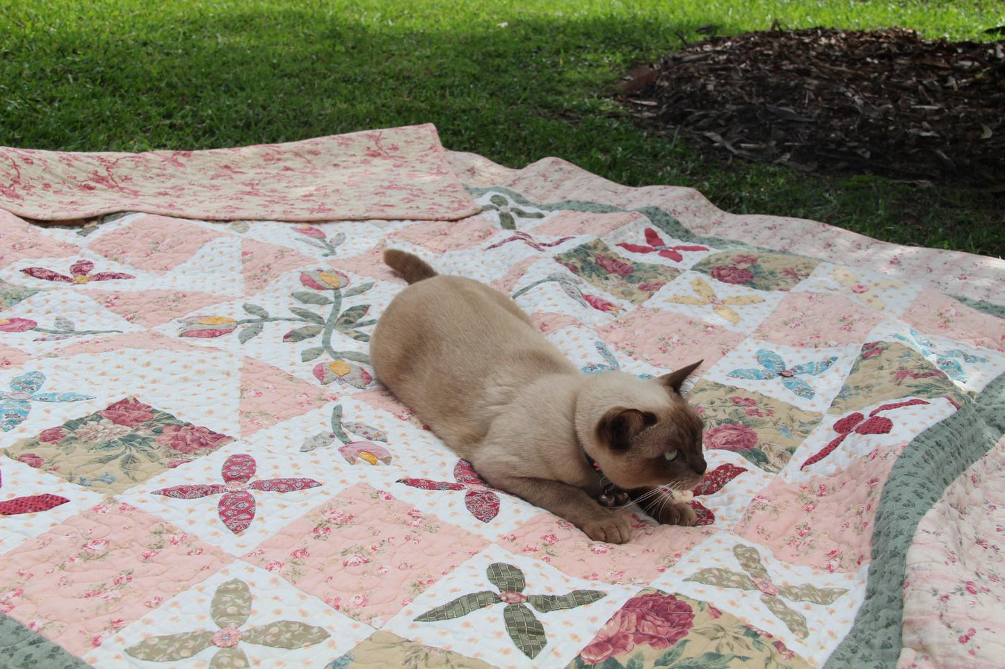 Quilt Pattern Tulip & Scrappy Fabric Design Multiple Sizes Confident Beginner to Advanced Quilter| Downloadable PDF tutorial