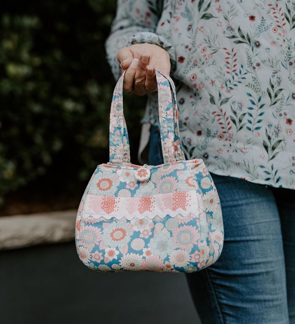 Girls handmade Christmas gift bag Handbag Doll and toy bag.