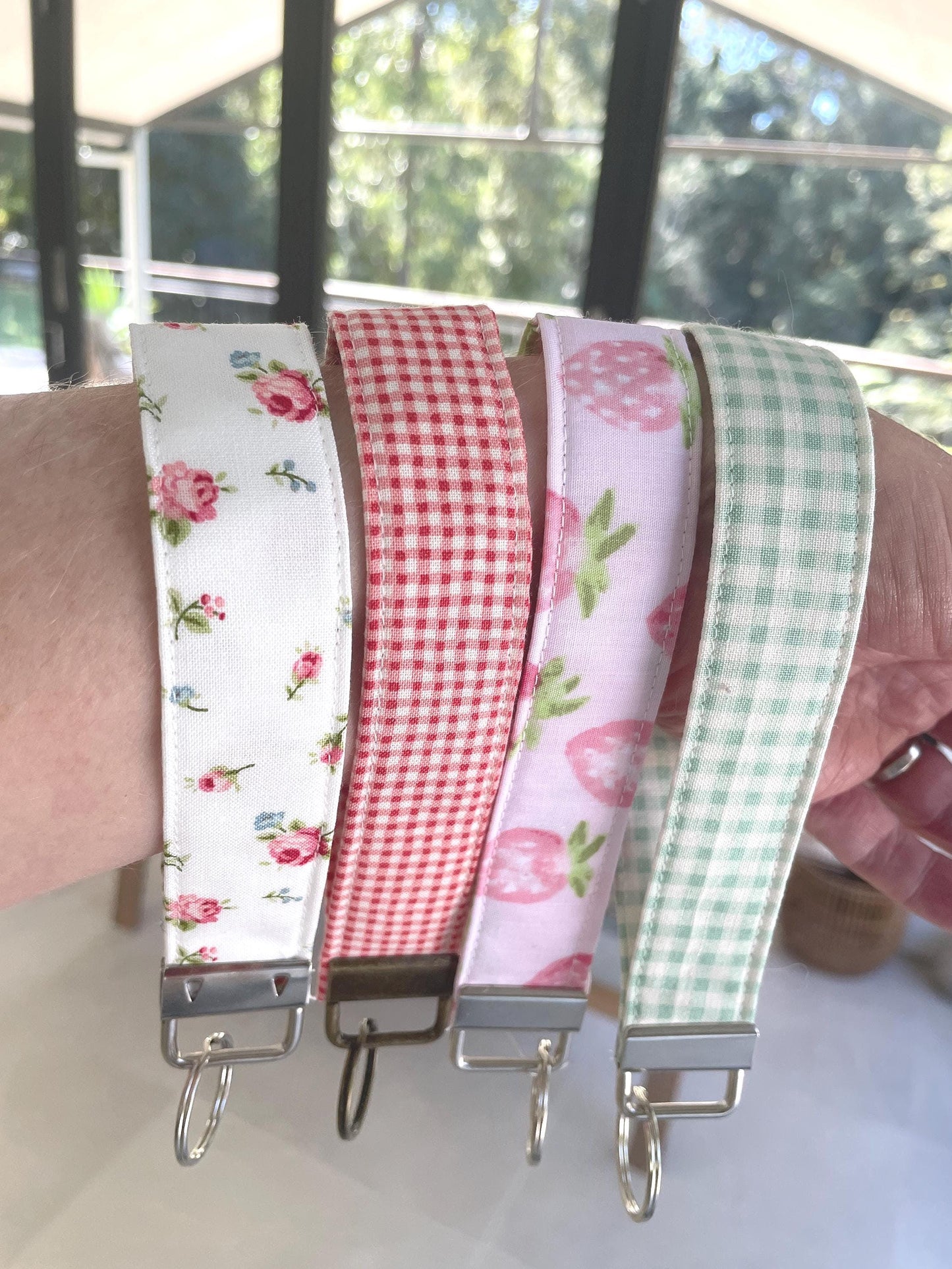 DIY Fabric Wristlet Sewing Pattern PDF Key Fob Beginner Friendly Scrap Fabric Tutorial