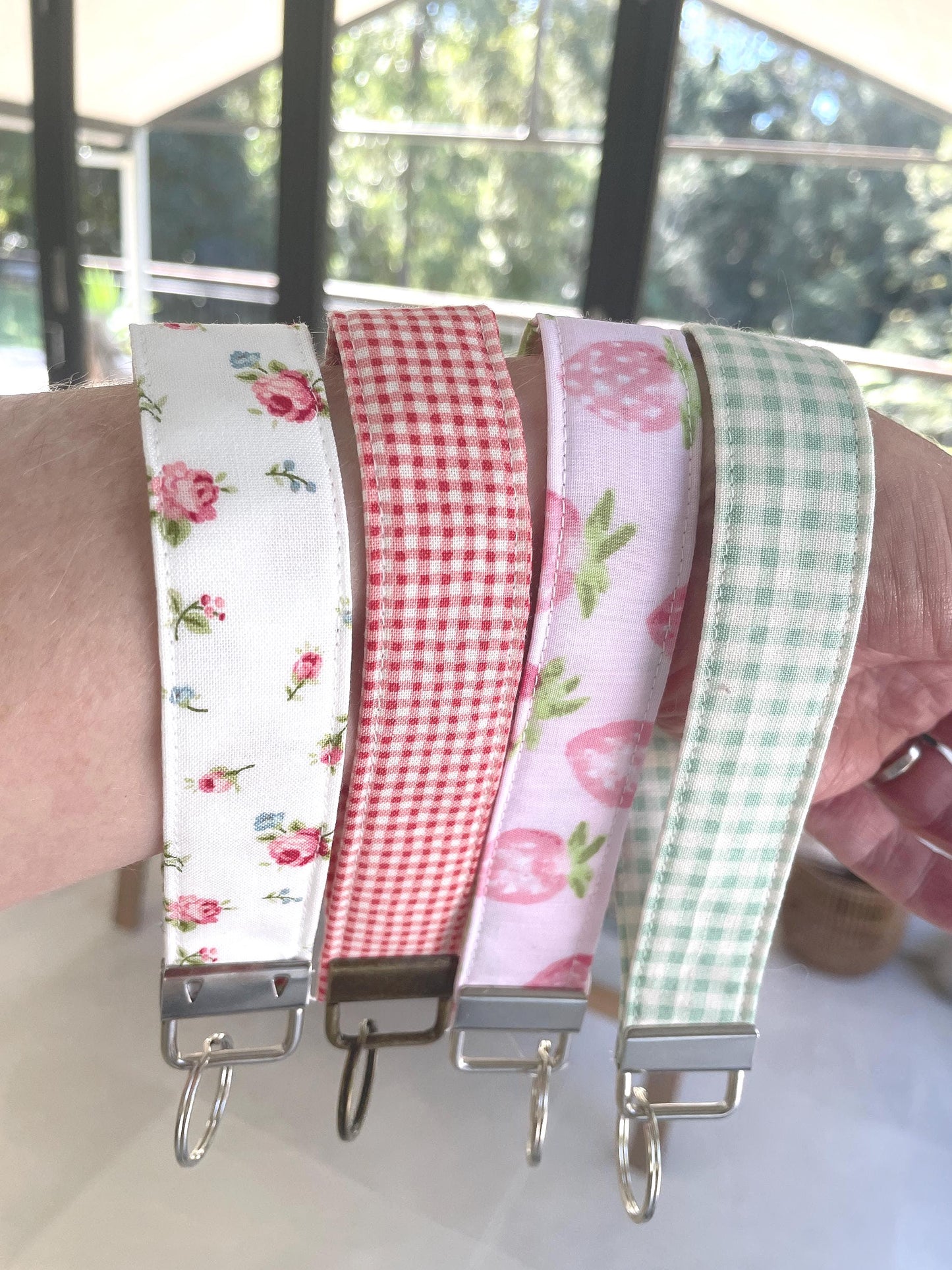 DIY Fabric Wristlet Sewing Pattern PDF Key Fob Beginner Friendly Scrap Fabric Tutorial