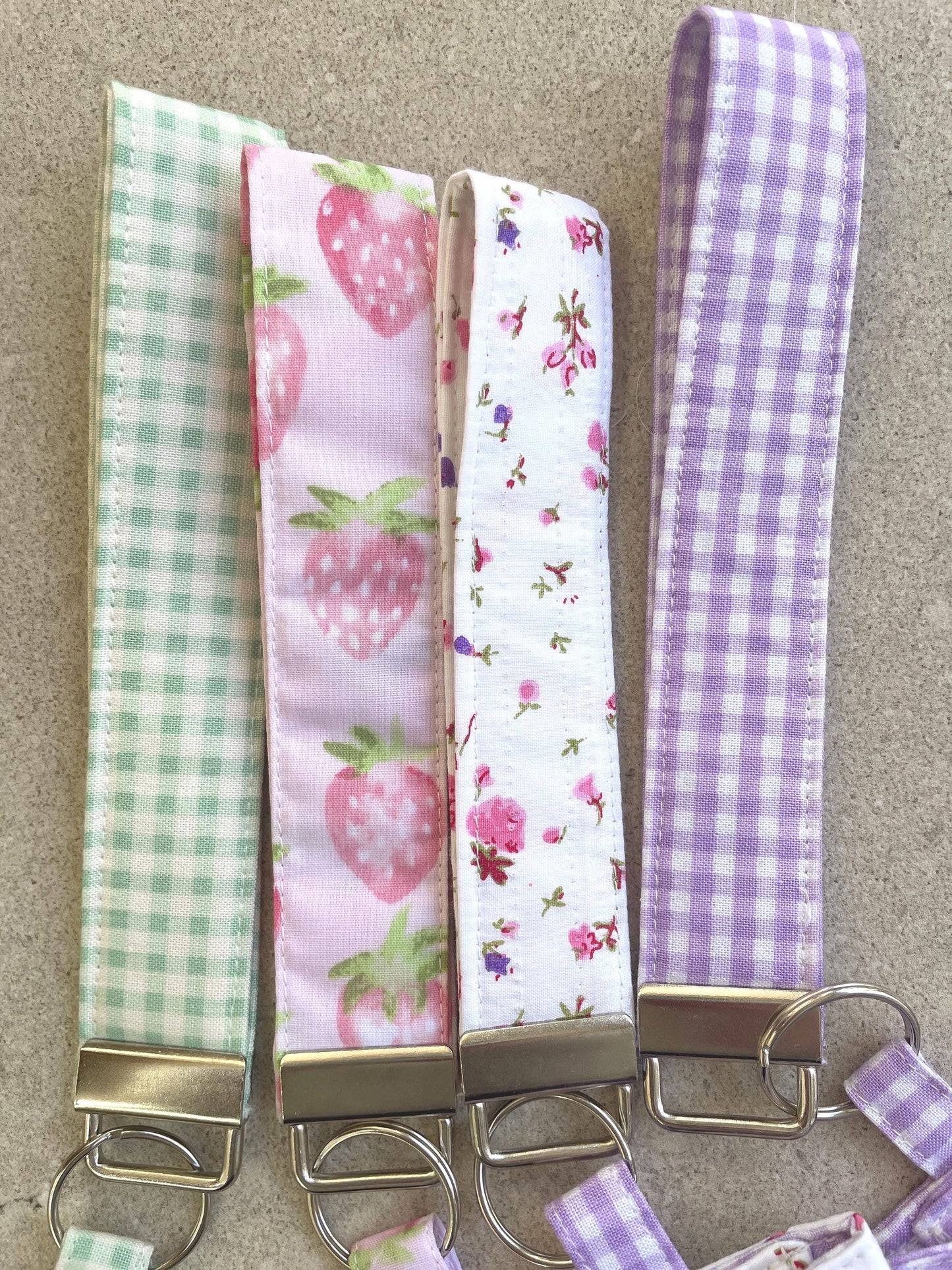 DIY Fabric Wristlet Sewing Pattern PDF Key Fob Beginner Friendly Scrap Fabric Tutorial