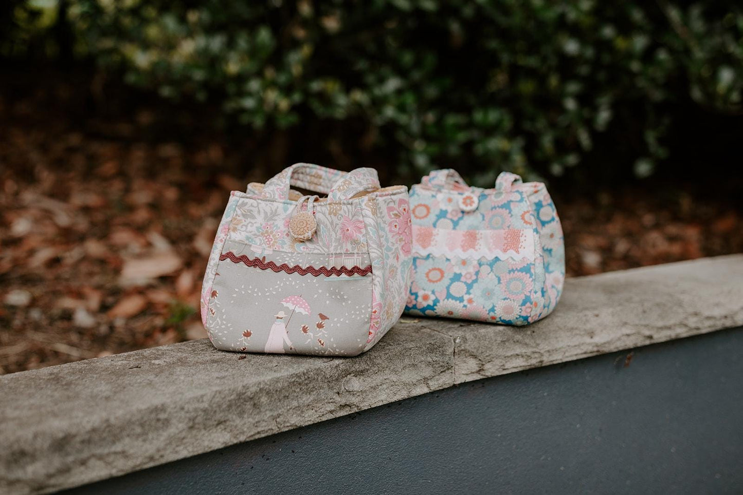 Girls handmade Christmas gift bag Handbag Doll and toy bag.