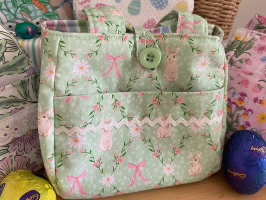 Milly Bag - Bunnies and Bows Green