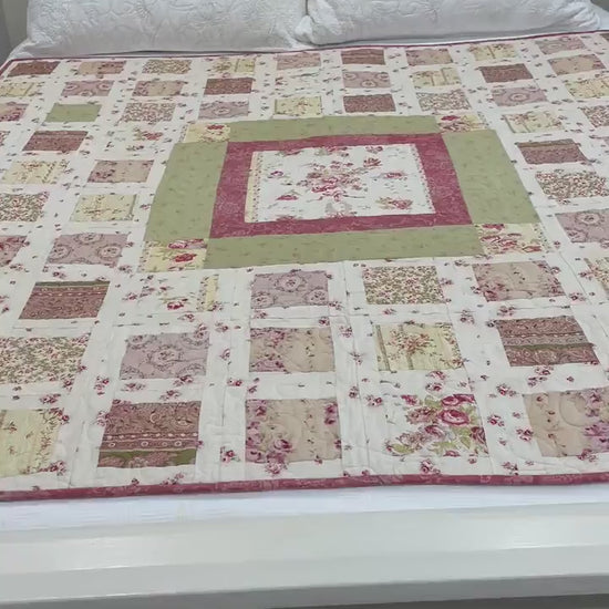 Beginner Quilt Pattern PDF Easy Simple Quilt Pattern for Beginner Medallion Quilt Digital Pattern