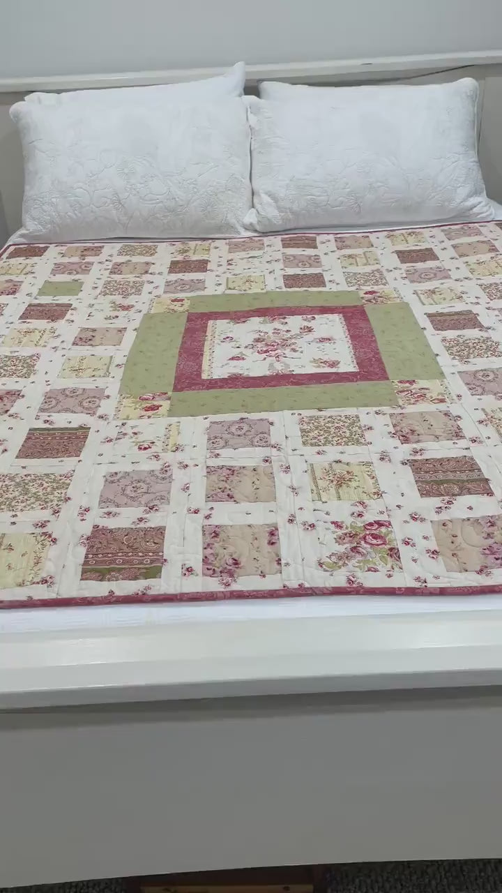 Beginner Quilt Pattern PDF Easy Simple Quilt Pattern for Beginner Medallion Quilt Digital Pattern