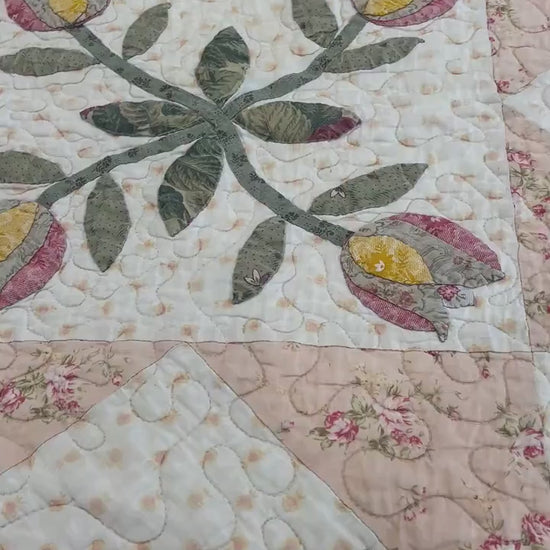 Quilt Pattern Tulip & Scrappy Fabric Design Multiple Sizes Confident Beginner to Advanced Quilter| Downloadable PDF tutorial