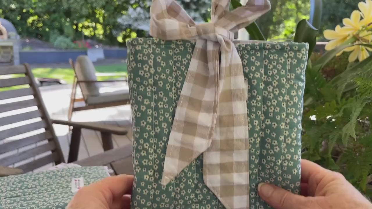 Quilted handmade kindle pouch ereader tablet fabric sleeve bow ties for book lover.