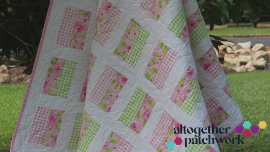 Easy Quilt Pattern in 4 sizes Simple sewing for Beginner quilters  Multiple sizes  Digital Download PDF baby quilt throw single queen