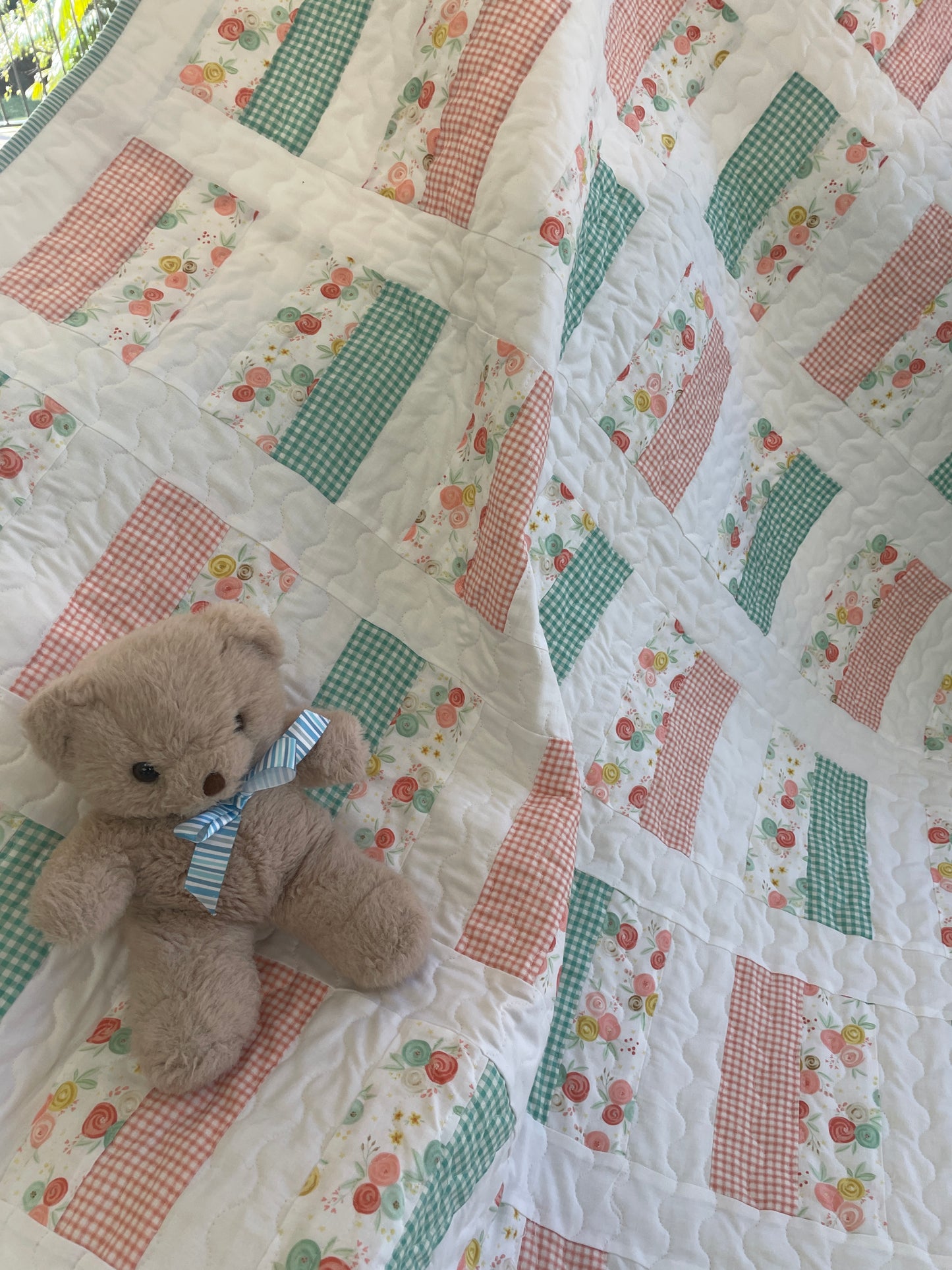 Simple Chic Quilt - Handmade Baby Quilt