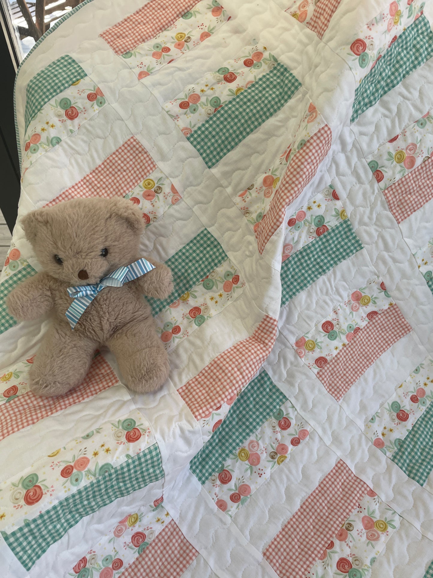 Simple Chic Quilt - Handmade Baby Quilt