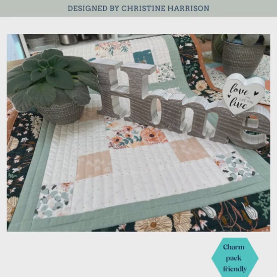 Simple Scrappy Runner Pattern- Easy Pattern, Tutorial, PDF Pattern