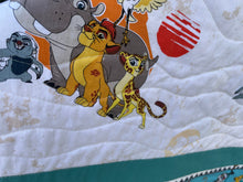 Lion King Quilt, Simba baby quilt, Baby Quilt, Simba Baby Blanket, Lion King Nursery Bedding, Timone, Pumba, Simba and Nala