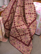 Irish Rose Quilt Pattern, Single Irish Chain Quilt Pattern, PDF Pattern, downloadable pattern