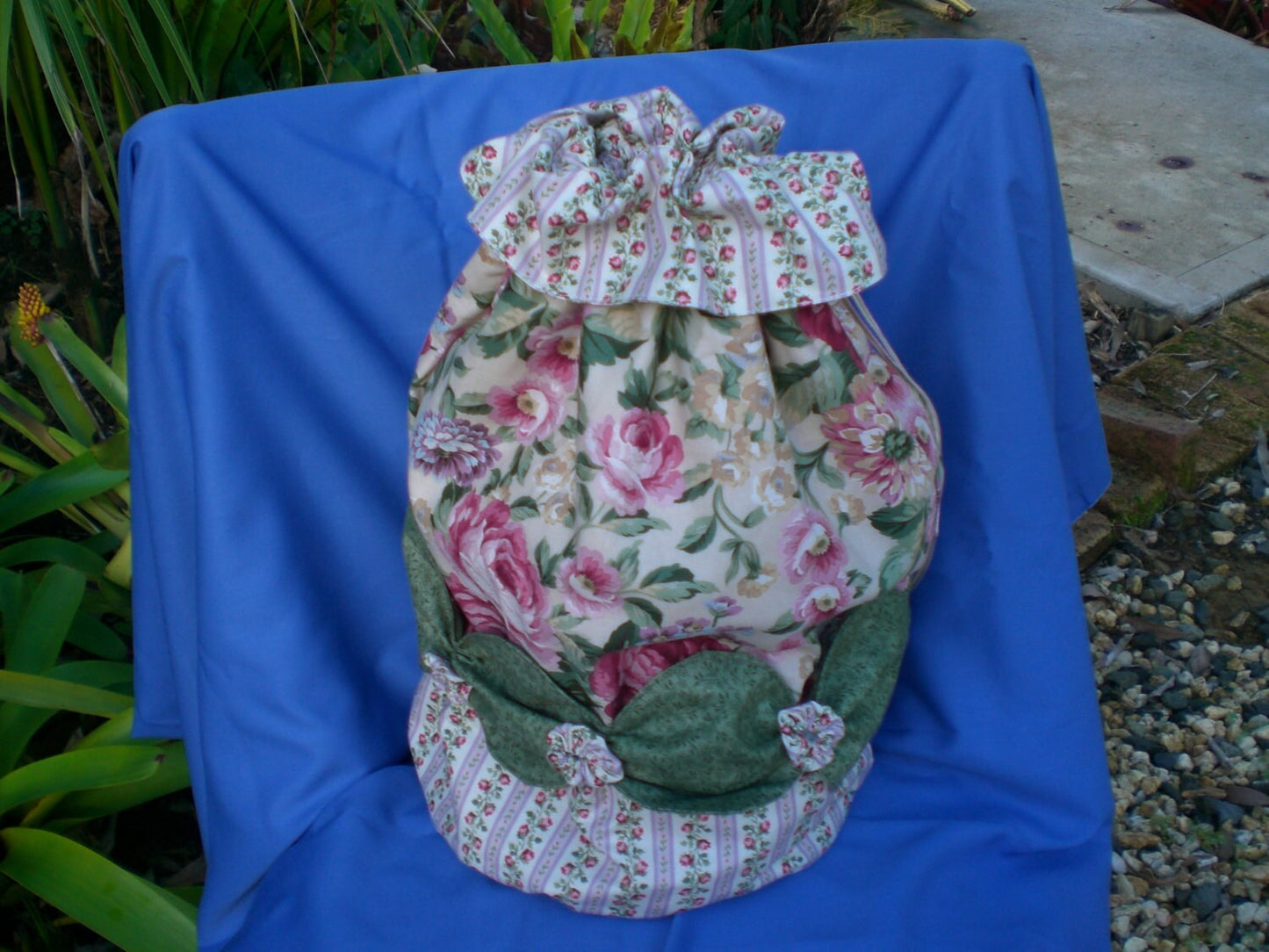 Draw string bag, Handmade bag, Elle-May Bag, Bag for Sewing, Knitting, Crotchet projects, Pyjamas, Toys, Treasures - Handmade Bag