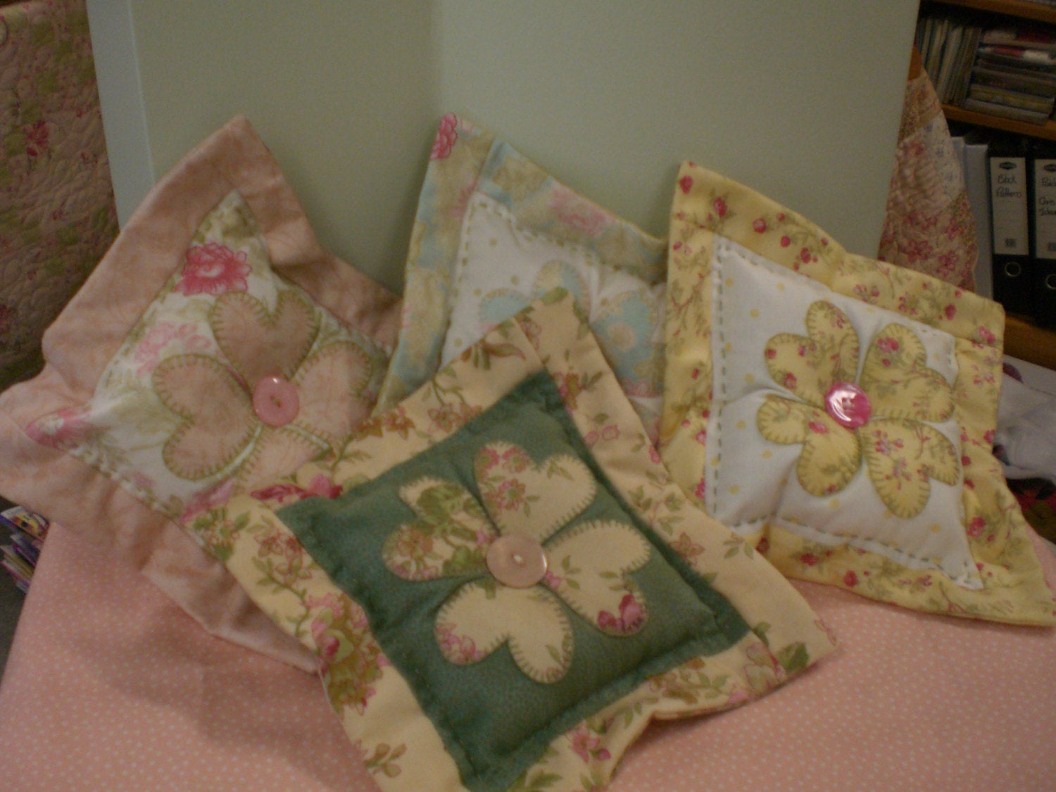 Pin Cushion Pattern, Heart Pin Cushion PDF Pattern, Applique Heart Pattern, Fragrant Sachet, Pin Cushion, Draw Sachet