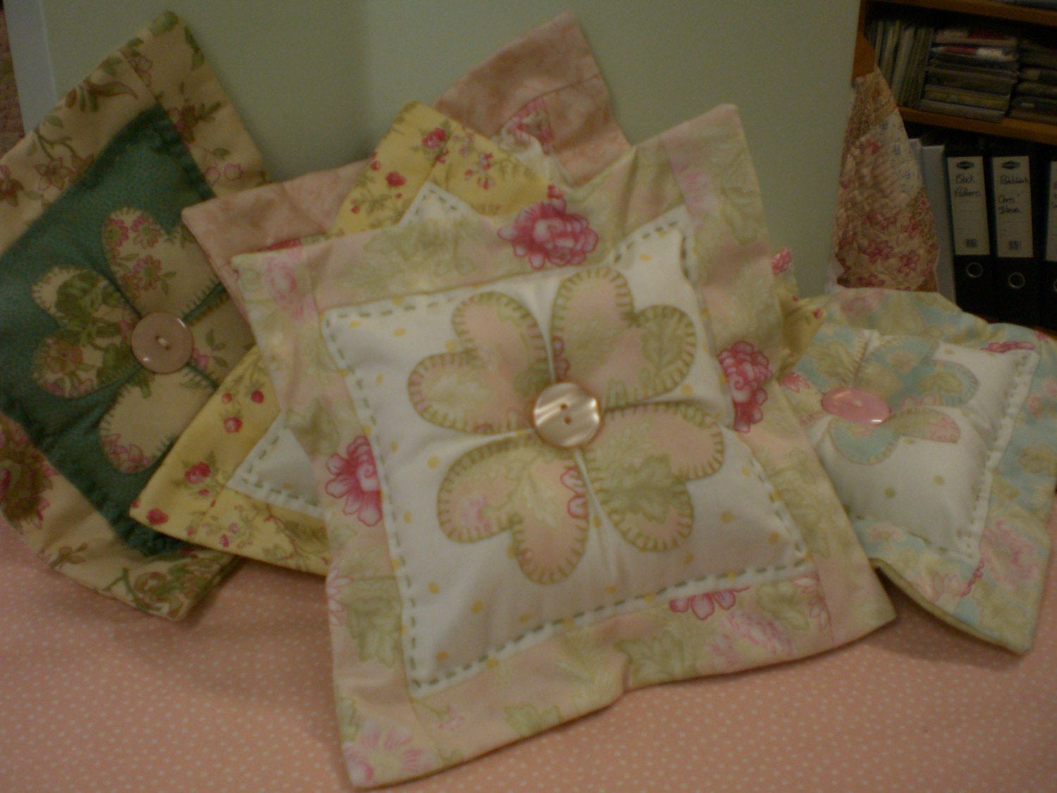 Pin Cushion Pattern, Heart Pin Cushion PDF Pattern, Applique Heart Pattern, Fragrant Sachet, Pin Cushion, Draw Sachet